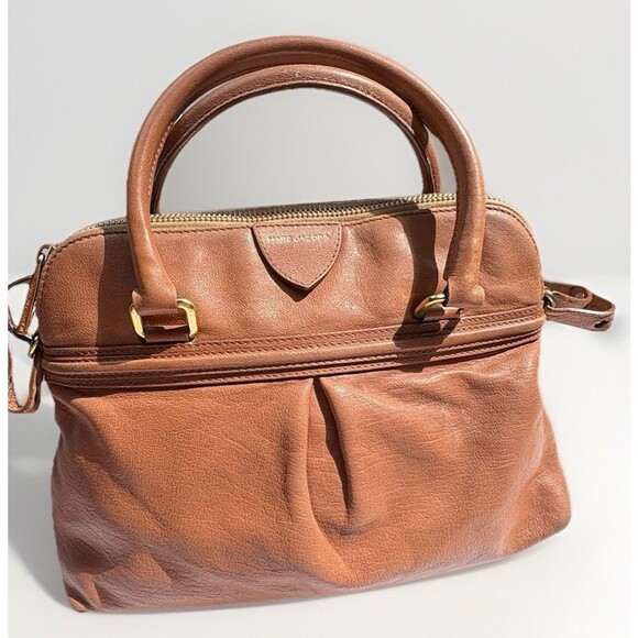 Marc Jacobs Handbags - MARC JACOBS Preston Convertible Camel Brown Leather Tote Handbag Rare Authentic